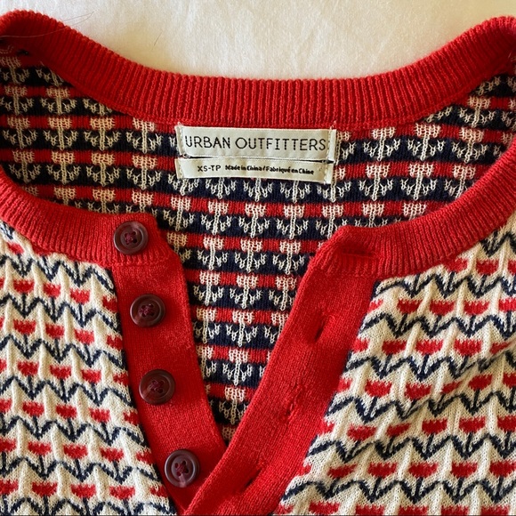 Red Patterned Polo ASO Cheryl Blossom - Picture 8 of 9
